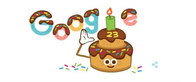Google is Celebrating its 23rd Birthday by Posting an Animated Doodle